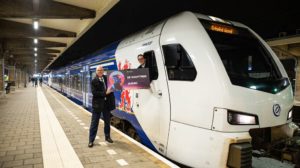 Eerste nachttrein uit Maastricht aangekomen op Schiphol