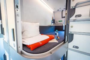 Minicabines in de nieuwe Nightjet: compacte privacy voor solo- en duo-reizigers