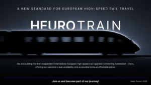 Heurotrain zoekt investeerders om treindienst Amsterdam – Parijs in 2030 mogelijk te maken